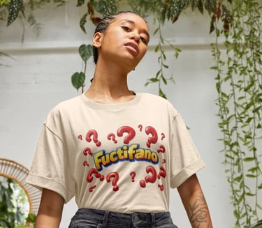 Fuctifano Red Question Marks T-Shirt