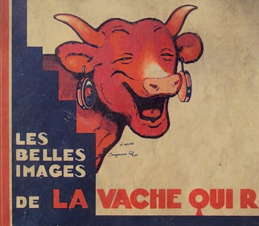 Vintage Album of La Vache Qui Rit Sports Cards from the 1930s France