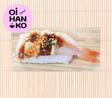Oi-Hanko-Teriyaki-rapu-nigiri
