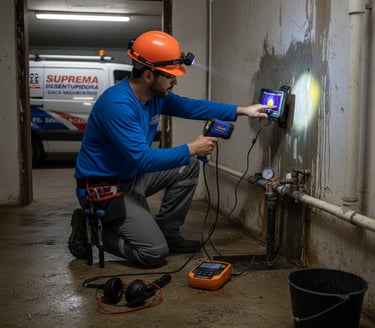 caça vazamento em comercios