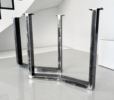 Pied de table sur mesure pour plateau bois