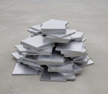 “High-quality aluminium plate front view for industrial and export use”