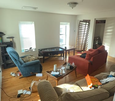 Furniture removal service in Greenfield MA removing couch and chairs