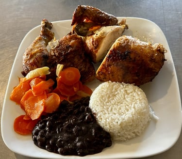 Las Brasas restaurant roast chicken dinner