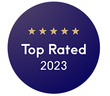 a badge with the words top rated in the top rated ratings
