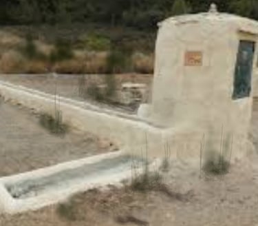 aljibe restaurado en paraje de El Charco en la Sierra de Carrascoy