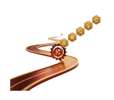 engine aligning with strategies and goals into positive results