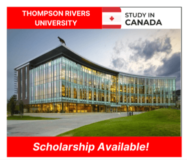 Scholarship in Canada at Thompson Rivers University