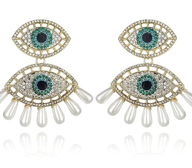 Evil Eye Statement earrings