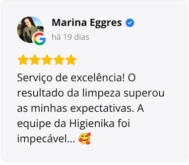 avaliação google 5 estrelas de Marina Eggres