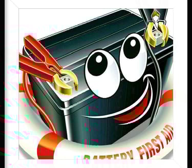 Fast T's is Battery Firstaid logo