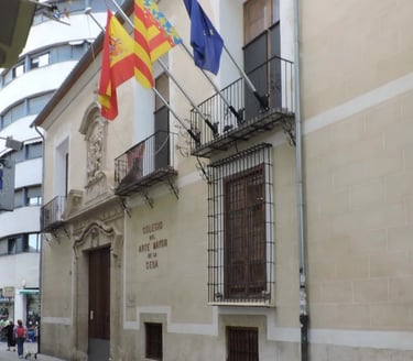 Facade of the Silk Museum of Valencia