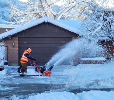 Residential snow removal company cost