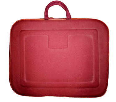 red laptop sleeve bag with handle for office use