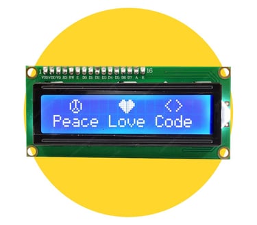LCD 16x02 for Arduino, Raspberry Pi