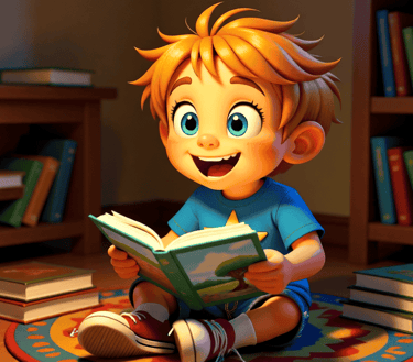 Alvey Starr reading a book sitting down alveystarr.com