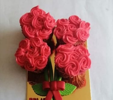 cupcake de coco relleno ganache de chocolate pasteleria queti