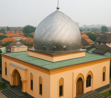 gambar-atap-masjid-pasang-membran