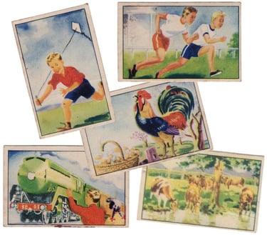 Rare Sports Pix Ovaltine Card Set of 32 cards from Australia in the early 1950s