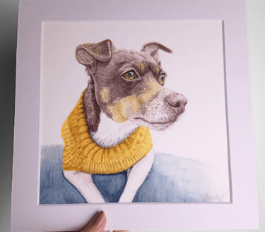 Pet Portrait in a Mount