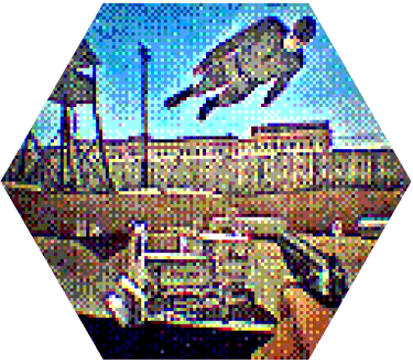 Tsardom 3.10. de Maxim Zmeyev : The Stalin Subway d’après Over the Town de Chagall