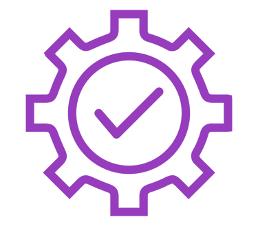 Outil avec un symbole de validation dedans