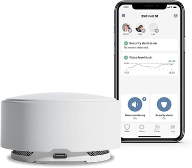 a smart device with a smart device next to it