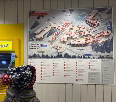 map ruka finland ski slopes