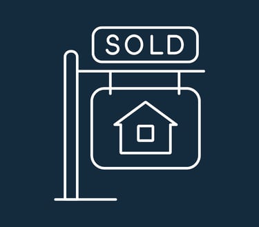 Illustration of a Real Estate Sold sign