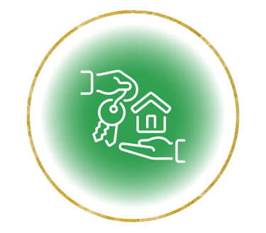 Integrity - Hands with keys and a house