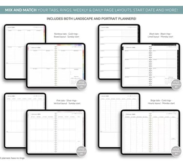 Best Way to Make Your Own Digital Planner  , build digital planner includes boths landscape portrait