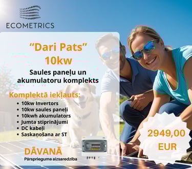 Saules paneļi un akumulatori, izdevīgi