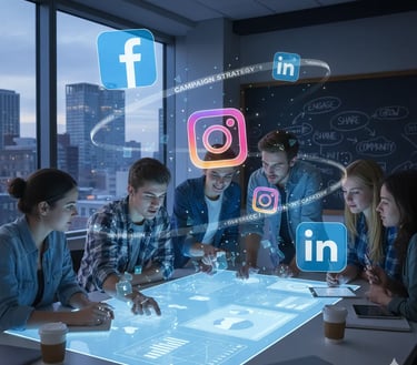 Influencer using Digital marketing after learning in offline class at hartron