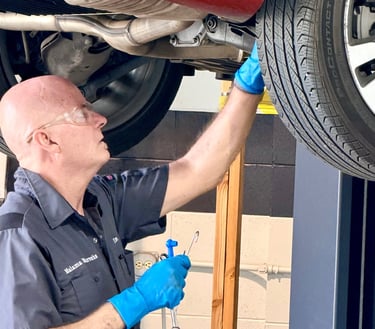 Performing Service B brake fluid replacement