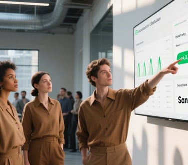 diverse tech team in a modern loft workspace