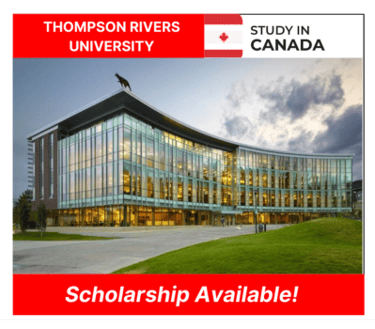 Scholarship in Canada at Thompson Rivers University