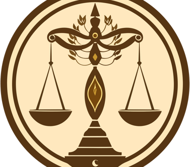 "Law tuition symbol showing a gavel, law scales, and legal education tools."