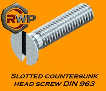 Slotted Flat Head Machine Screw – DIN 963