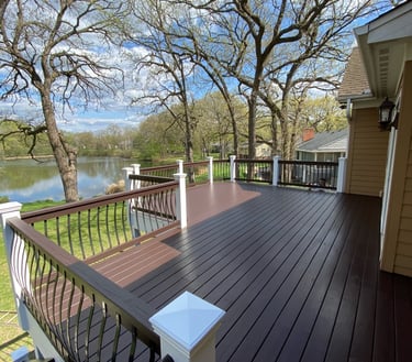 after image of northern remodels deck stain treatment in Saint Paul MN