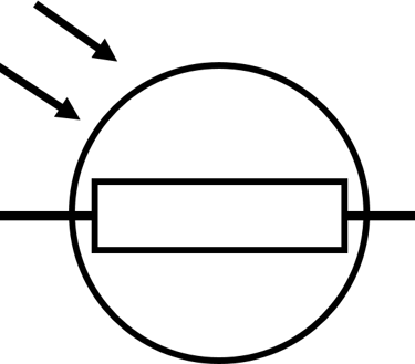 circuit symbol for and LDR