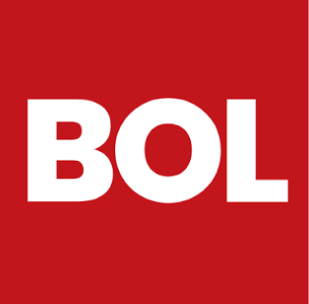 White BOL logo text in a bold sans-serif font centered on a solid red background.