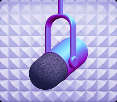 a microphone with a microphone attached to it