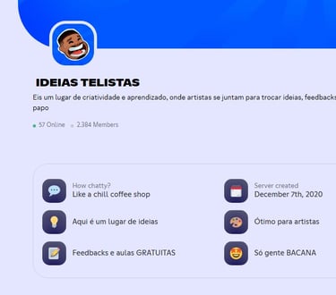 Servidor de Arte no Discord