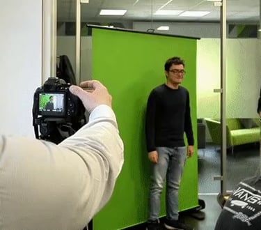 Attività di Motion Capture con green screen
