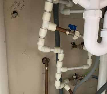 New stopcock installation carried out by local plumbers in Malvern