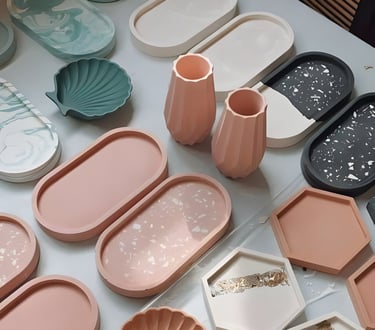 Résine Jesmonite prêtes