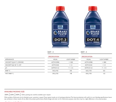 Premium brake fluid manufacturer in the UAE