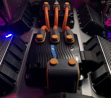 EV Car Engine Bay