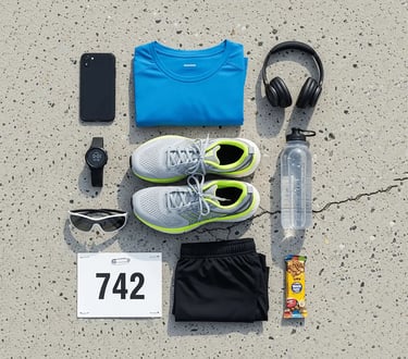 itens essenciais para a corrida de rua