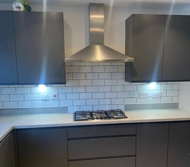 Wall tiling project completed by AXM Plumbing Services in Worcester